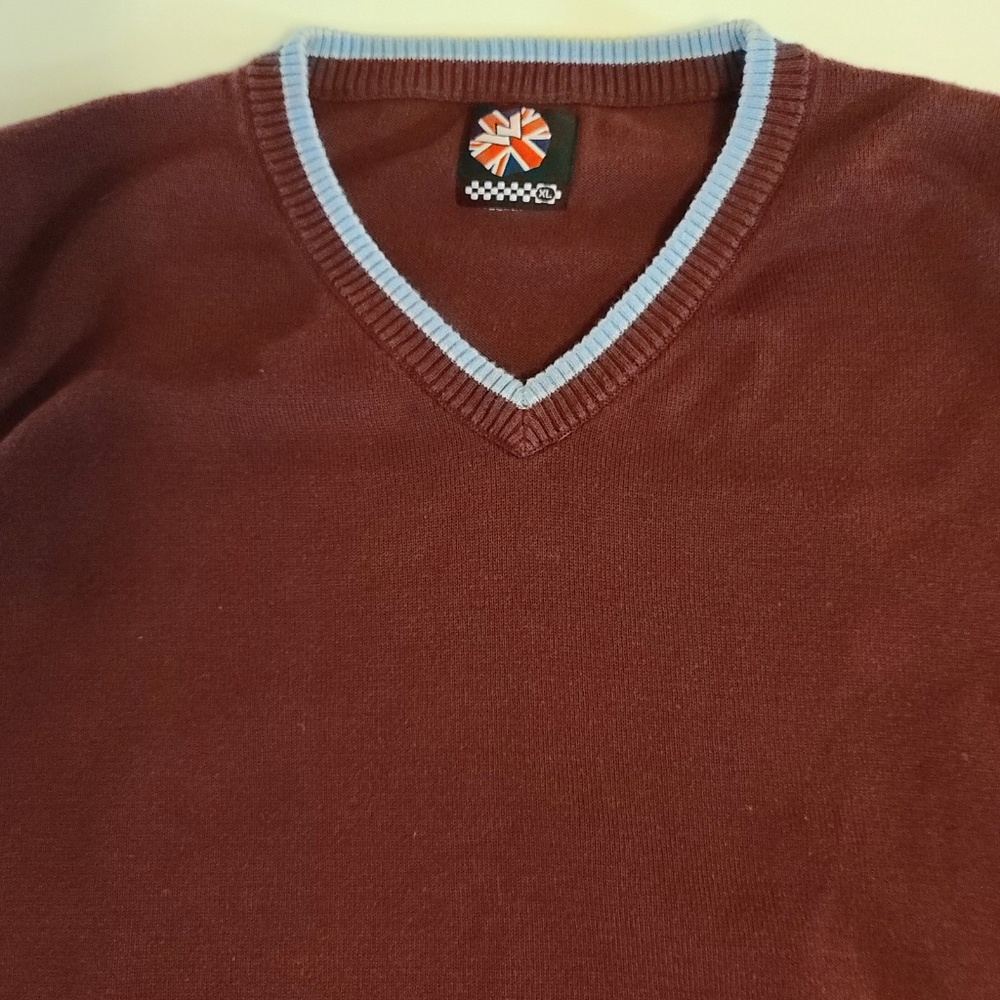 Warrior England mod skinhead punk sweater vest XL